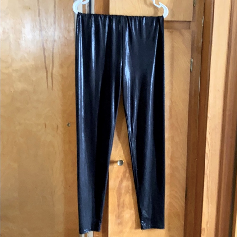 Faux leather leggings